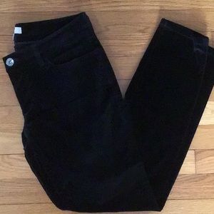 Banana republic black velvet pants